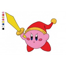 Kirby 16 Embroidery Design